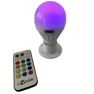 Izoom Colour Changing Light Bulb With Remote LED Light Hang And Grab